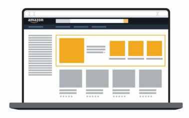 Imagen que muestra la ubicación de los Sponsored Brands en Amazon
