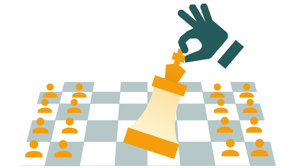 Representación gráfica de la ventaja del primer movimiento
