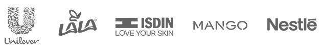 LALA, ISDIN, MANGO, Nestle, Unilever