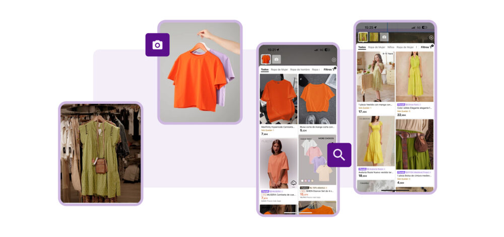 Aplicaciones que usan la búsqueda visual de productos similares