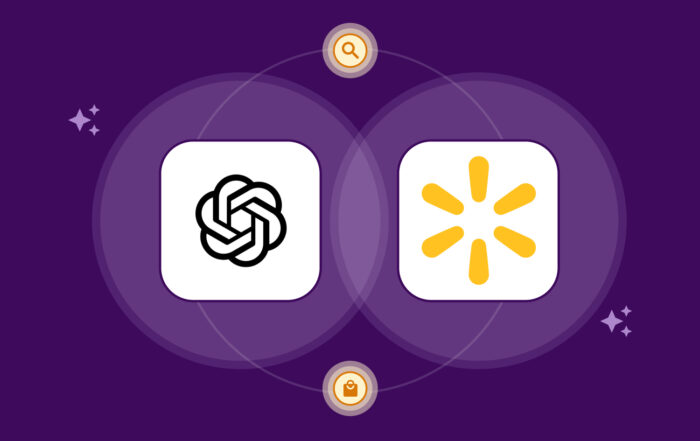 Logos que representan la unión entre OpenAI y Walmart