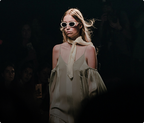 luxury-2 Woman walking a runway fashion show