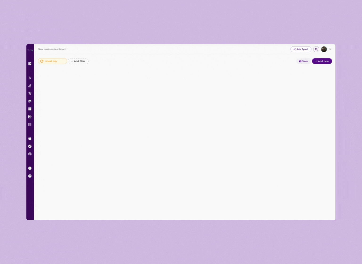 Diseño sin título (4) An animated demonstration of a cursor clicking an "Add filter" button, which then transitions into an active, filled-in purple button.