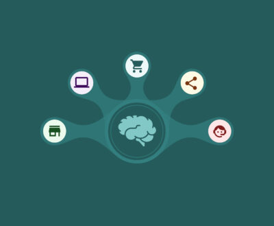 Señales interconectadas en un cerebro central.